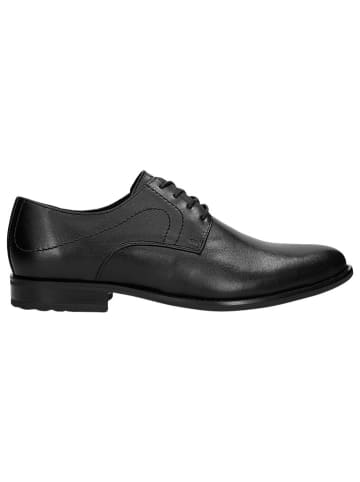 Wojas Leren veterschoenen zwart