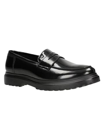 Wojas Leren mocassins zwart