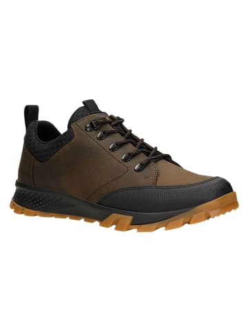 Wojas Leren sneakers bruin/zwart