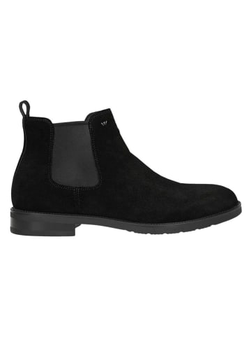 Wojas Leder-Chelsea-Boots in Schwarz