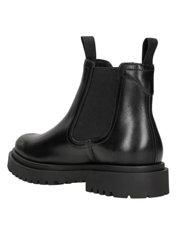 Wojas Leren chelseaboots zwart