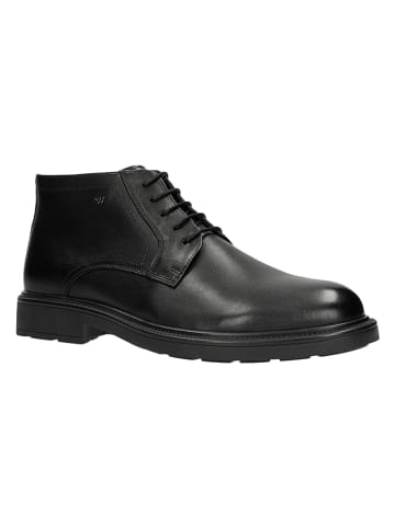 Wojas Leren veterschoenen zwart