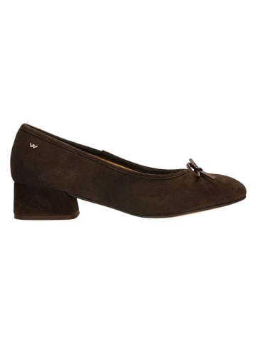Wojas Leren pumps bruin