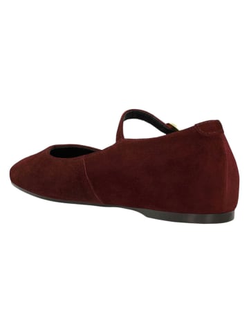 Wojas Leder-Spangenballerinas in Bordeaux