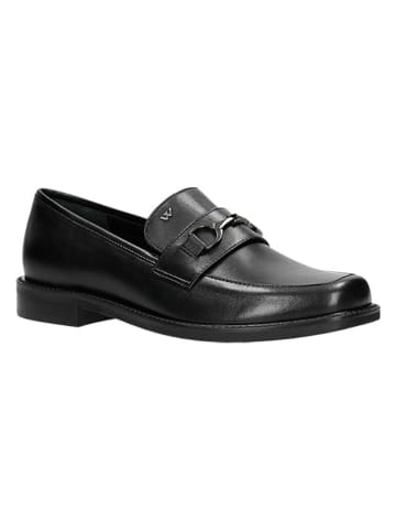 Wojas Leren mocassins zwart