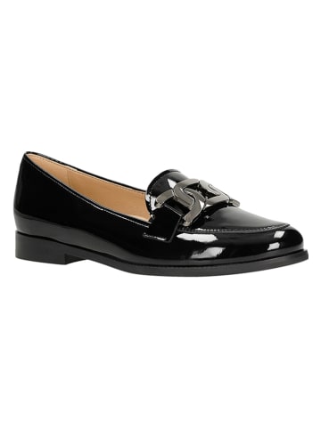 Wojas Leren mocassins zwart
