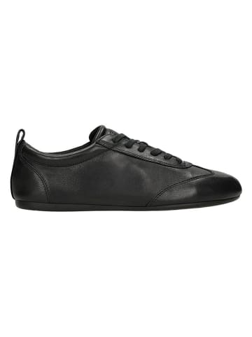 Wojas Leder-Sneakers in Schwarz