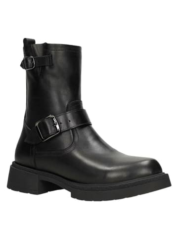 Wojas Leder-Boots in Schwarz