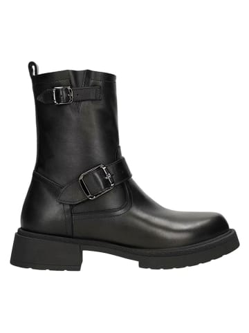 Wojas Leder-Boots in Schwarz