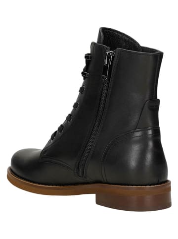 Wojas Leder-Boots in Schwarz