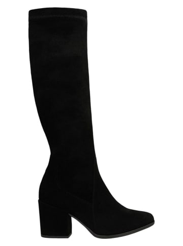 Wojas Leder-Stiefel in Schwarz