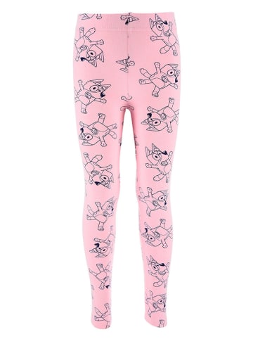 Bluey Legginsy "Bluey" w kolorze jasnoróżowym