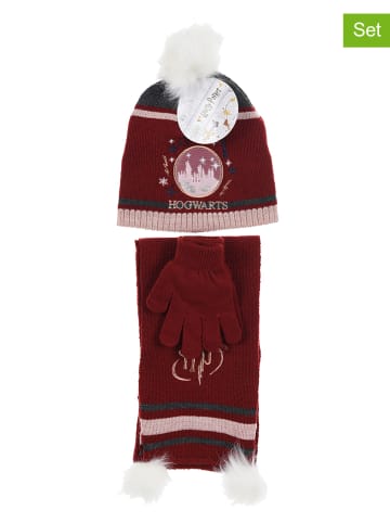 Harry Potter 3tlg. Winteraccessoires-Set "Harry Potter" in Bordeaux