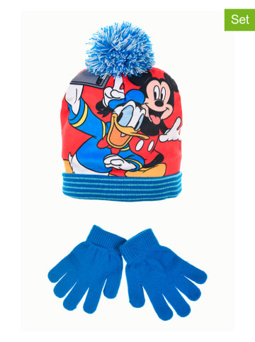 Disney Mickey Mouse 2tlg. Winteraccessoires-Set "Mickey" in Blau