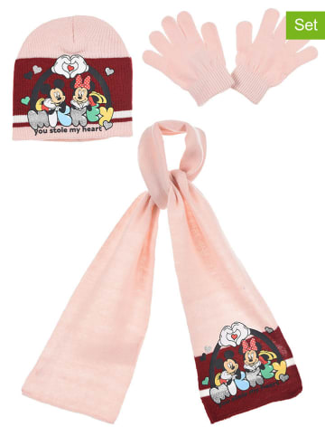 Disney Minnie Mouse 3tlg. Winteraccessoires-Set "Minnie" in Rosa