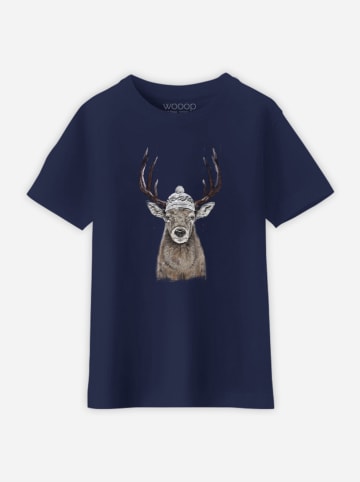 WOOOP Shirt "Let's go outside" in Dunkelblau