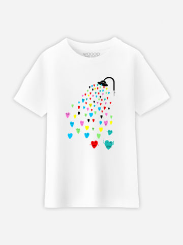 WOOOP Koszulka "Love Shower" w kolorze białym
