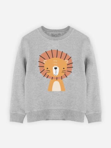 WOOOP Sweatshirt "Leo" in Grau