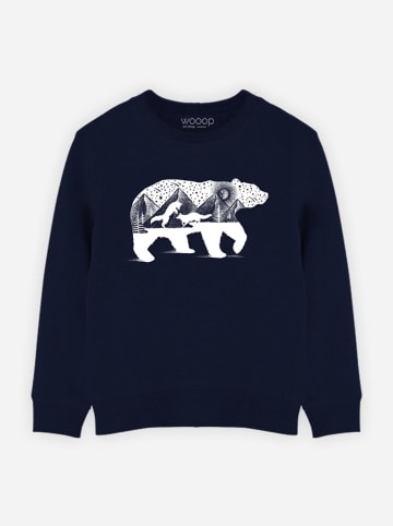 WOOOP Bluza "Bear and Foxes" w kolorze granatowym