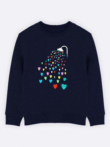 WOOOP Bluza "Love Shower" w kolorze granatowym