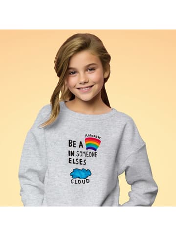WOOOP Bluza "Be a rainbow" w kolorze szarym