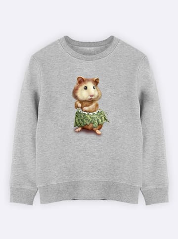 WOOOP Sweatshirt "Hamster Hula" in Grau