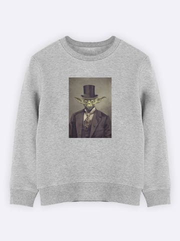 WOOOP Sweatshirt "Sir Yoda" in Grau