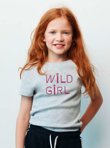 WOOOP Koszulka "Wild girl" w kolorze błękitnym