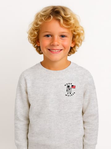 WOOOP Sweatshirt "Moon walker" in Grau