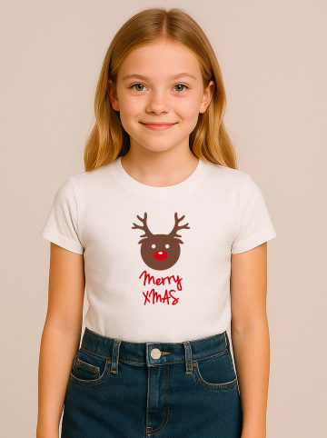 WOOOP Shirt "Merry Xmas Renne" wit