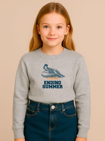WOOOP Sweatshirt "Never ending summer" in Grau