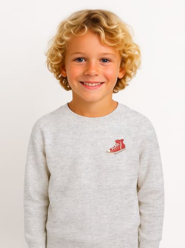 WOOOP Sweatshirt "Old school" in Grau