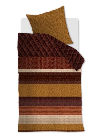 Beddinghouse Flanellen beddengoedset "Lowie" rood/geel