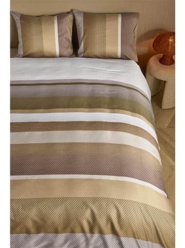 Beddinghouse Beddengoedset "Rhys" lichtbruin/wit