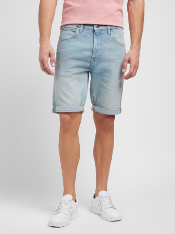 Lee Spijkerbermuda lichtblauw