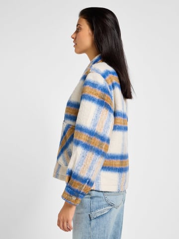 Lee Blousejas crème/blau/mosterdgeel