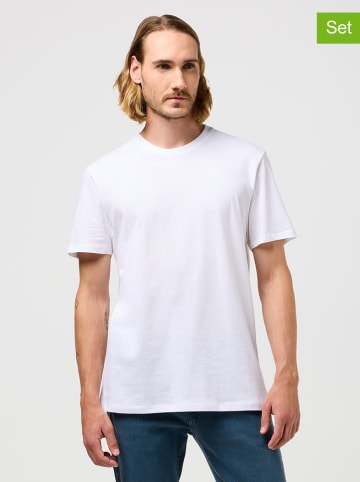 Wrangler 2er-Set: Shirts in Weiß