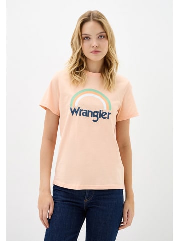 Wrangler Koszulka w kolorze pomarańczowym