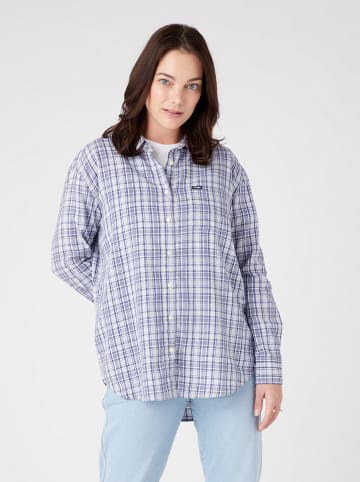 Wrangler Hemd in Blau/ Weiß