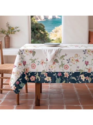 Mint Rugs Obrus "Floral And Tropical Lirios" w kolorze biało-jasnoróżowym