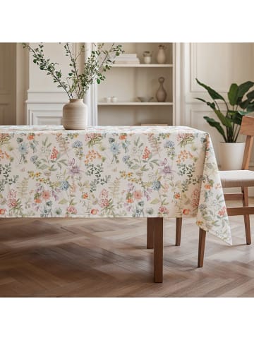 Mint Rugs Tafellaken "Floral Azahara" wit/lichtroze/paars