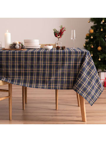 mint Deco Tischdecke "Naibi" in Dunkelblau