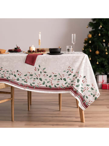 Mint Rugs Obrus "Christmas Sally" w kolorze biało-zielonym