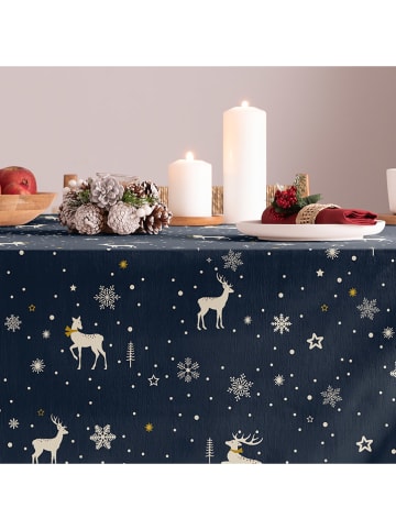 Mint Rugs Tafellaken "Christmas Ember" donkerblauw