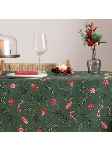 Mint Rugs Obrus "Christmas Maison" w kolorze zielonym