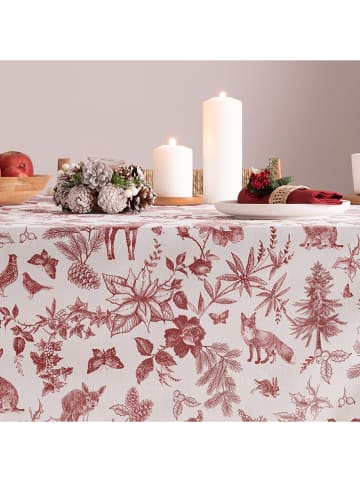 Mint Rugs Obrus "Christmas Rudolph" w kolorze biało-czerwonym