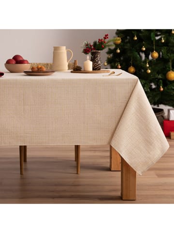 Mint Rugs Obrus "Christmas" w kolorze złoto-kremowym