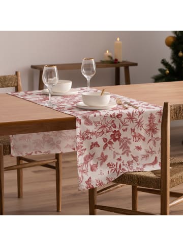 Mint Rugs Bieżnik "Christmas Rudolph" w kolorze biało-czerwonym