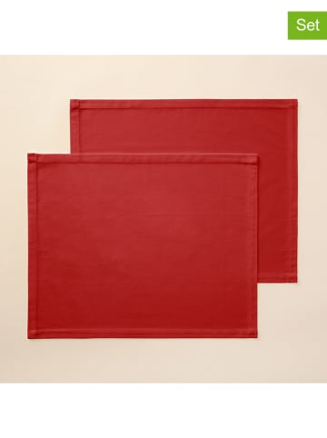 Mint Rugs Podkładki stołowe (2 szt.) "Christmas" w kolorze czerwonym - 50 x 40 cm