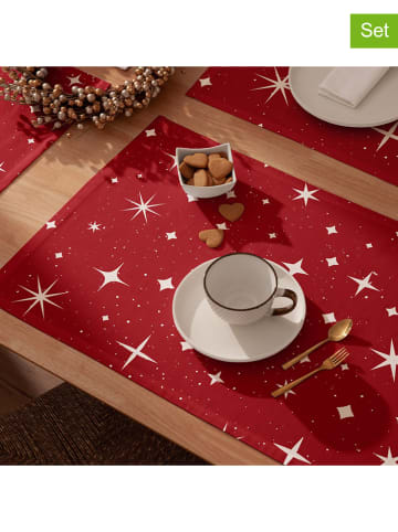 Mint Rugs Podkładki stołowe (2 szt.) "Spirit" w kolorze czerwonym - 40 x 50 cm